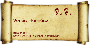 Vörös Hermész névjegykártya